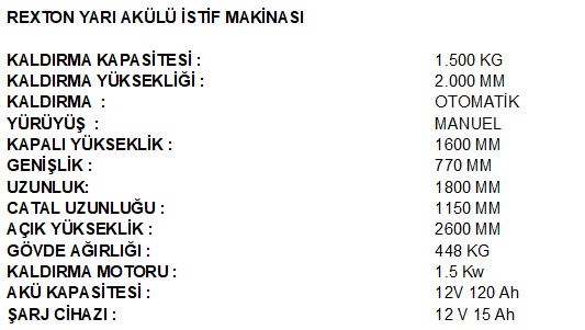 istif makinası, forklift, akülü istif makinası, yarı akülü istif makinası